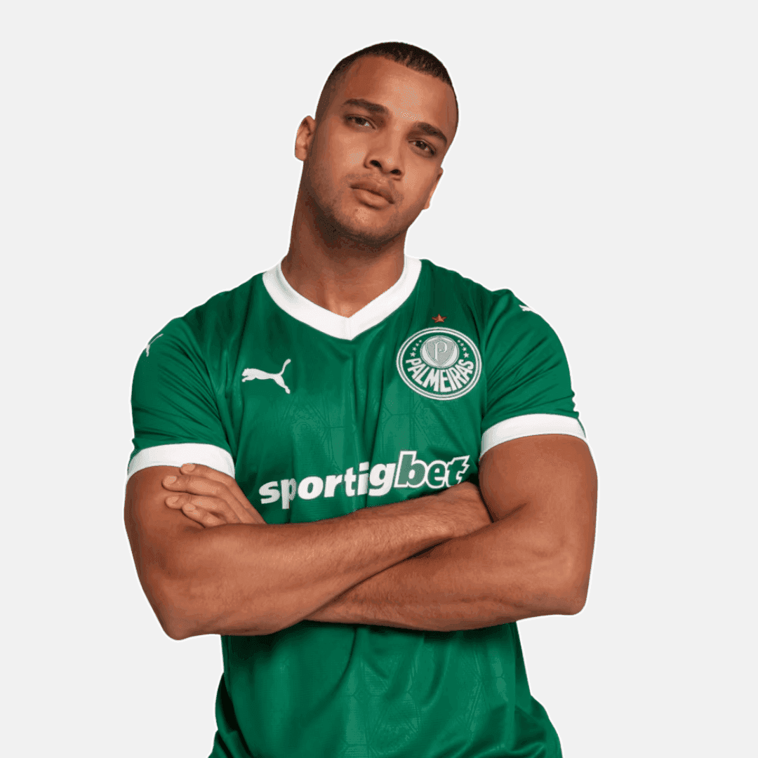 Camisa Puma Palmeiras 2025/26 I - R. Veiga N° 23